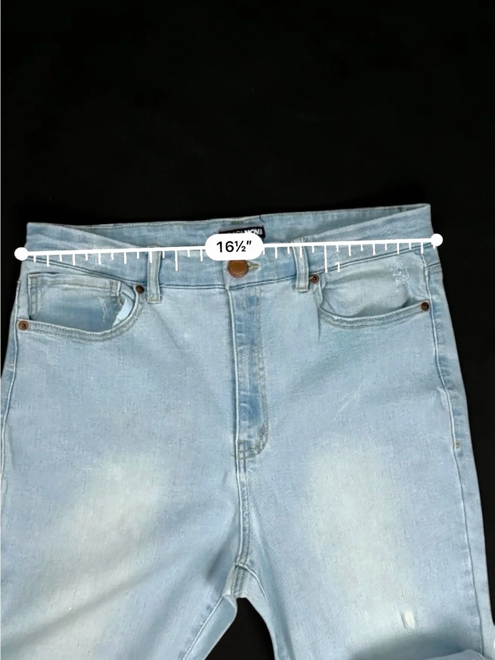 Fashion Nova Women’s Size 15 Light Wash High Rise Skinny Jeans Stretch Denim